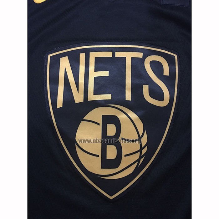 Camiseta Golden Edition Brooklyn Nets Kevin Durant NO 7 Negro